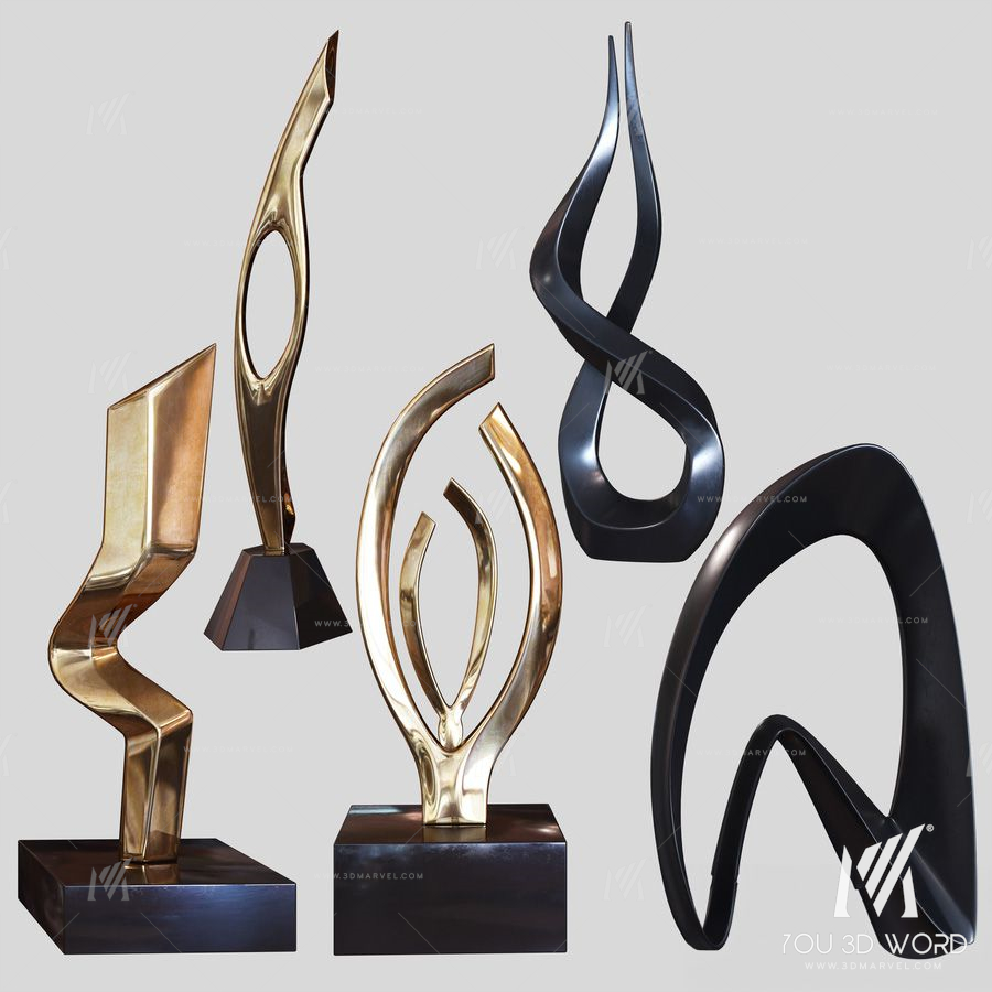 Sculptures set by Burlini and Kagan